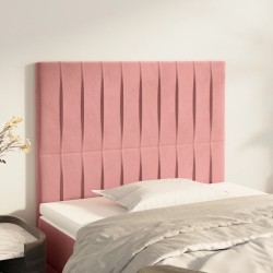 Tête de lit Rose 100x5x118/128 cm Velours 634185634185