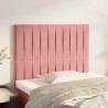 Tête de lit Rose 100x5x118/128 cm Velours 634185634185