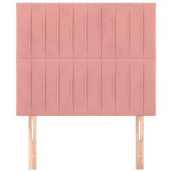 Tête de lit Rose 100x5x118/128 cm Velours 634185634185