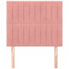 Tête de lit Rose 100x5x118/128 cm Velours 634185634185