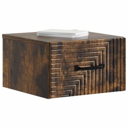 Cabinet de chevet mural 2 pcs Chêne fumé 34,5 x 33 x 20 cm 634186634186