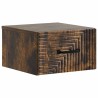 Cabinet de chevet mural 2 pcs Chêne fumé 34,5 x 33 x 20 cm 634186634186