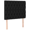 Tête de lit à LED Noir 90x7x118/128 cm Tissu 634190634190