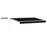 Auvent rétractable électrique Noir et Blanc 3 x 2,5 m 634191634191