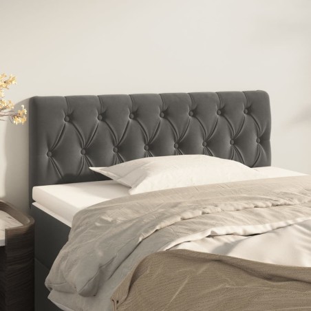 Tête de lit Gris foncé 100x7x78/88 cm Velours 634192634192
