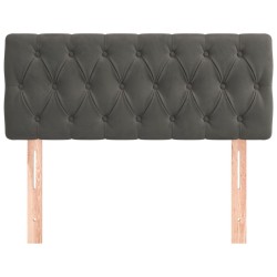Tête de lit Gris foncé 100x7x78/88 cm Velours 634192634192