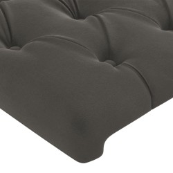 Tête de lit avec oreilles Gris foncé 103x23x78/88 cm Velours 634193634193