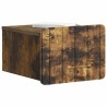 Cabinet de chevet mural 2 pcs Chêne fumé 33 x 34,5 x 24 cm 634194634194