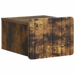Cabinet de chevet mural 2 pcs Chêne fumé 33 x 34,5 x 24 cm 634194634194