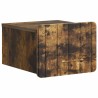 Cabinet de chevet mural 2 pcs Chêne fumé 33 x 34,5 x 24 cm 634194634194