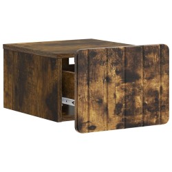 Cabinet de chevet mural 2 pcs Chêne fumé 33 x 34,5 x 24 cm 634194634194