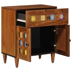 Cabinet de chevet Marron 50 x 33 x 60 cm Bois de mangue massif 634196634196