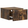 Cabinet de chevet mural 2 pcs Chêne fumé 33 x 34,5 x 20 cm 634197634197
