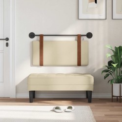 Tête de lit suspendue Avec lumière LED Crème PU antique 634198634198