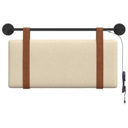 Tête de lit suspendue Avec lumière LED Crème PU antique 634198634198