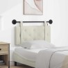 Tête de lit suspendue Avec lumière LED Crème Velours 634199634199