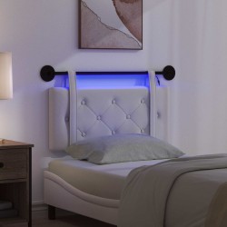 Tête de lit suspendue Avec lumière LED Crème Velours 634199634199
