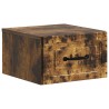 Cabinet de chevet mural 2 pcs Chêne fumé 34,5 x 33 x 20 cm 634209634209