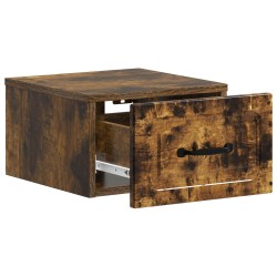 Cabinet de chevet mural 2 pcs Chêne fumé 34,5 x 33 x 20 cm 634209634209
