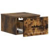 Cabinet de chevet mural 2 pcs Chêne fumé 34,5 x 33 x 20 cm 634209634209