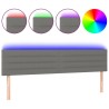 Tête de lit à LED Gris foncé 160x5x78/88 cm Tissu 634211634211