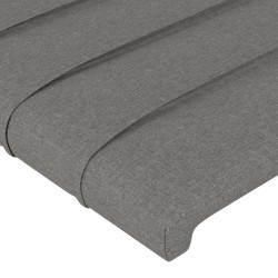 Tête de lit à LED Gris foncé 160x5x78/88 cm Tissu 634211634211