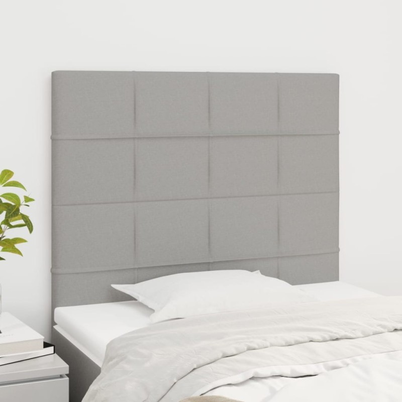 Tête de lit Gris clair 90x5x118/128 cm Tissu 634212634212