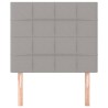 Tête de lit Gris clair 90x5x118/128 cm Tissu 634212634212