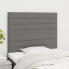 Tête de lit Gris foncé 80x5x118/128 cm Tissu 634213634213