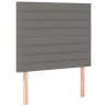 Tête de lit Gris foncé 80x5x118/128 cm Tissu 634213634213
