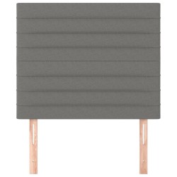 Tête de lit Gris foncé 80x5x118/128 cm Tissu 634213634213