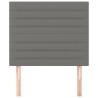 Tête de lit Gris foncé 80x5x118/128 cm Tissu 634213634213
