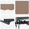 Auvent rétractable électrique Taupe 3 x 2,5 m 634215634215