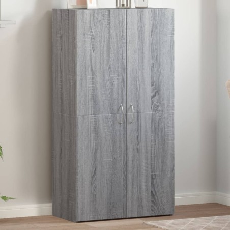 Armoire de classement sonoma gris 60x32x115cm bois d'ingénierie 634216634216