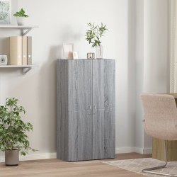 Armoire de classement sonoma gris 60x32x115cm bois d'ingénierie 634216634216
