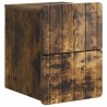 Cabinet de chevet mural 2 pcs Chêne fumé 33 x 34,5 x 43 cm 634221634221