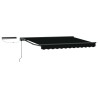 Auvent rétractable électrique Noir et anthracite 3 x 2,5 m 634222634222
