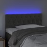 Tête de lit à LED Gris foncé 100x7x78/88 cm Velours 634225634225