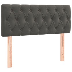 Tête de lit à LED Gris foncé 100x7x78/88 cm Velours 634225634225