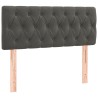 Tête de lit à LED Gris foncé 100x7x78/88 cm Velours 634225634225