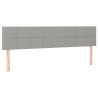 Tête de lit à LED Gris clair 180x5x78/88 cm Tissu 634227634227