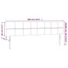 Tête de lit à LED Gris clair 180x5x78/88 cm Tissu 634227634227