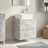 Vanité de lavabo mural Gris béton 53 x 34,5 x 63 cm 634241634241
