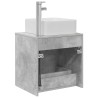 Vanité de lavabo mural Gris béton 53 x 34,5 x 63 cm 634241634241