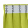 Rideaux occultants avec anneaux 2 pcs Vert 140 x 140 cm 634242634242