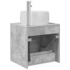 Vanité de lavabo mural Gris béton 49,5 x 44,5 x 66 cm 634243634243