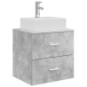 Vanité de lavabo mural Gris béton 49,5 x 41 x 62,5 cm 634249634249