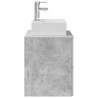 Vanité de lavabo mural Gris béton 49,5 x 41 x 62,5 cm 634249634249