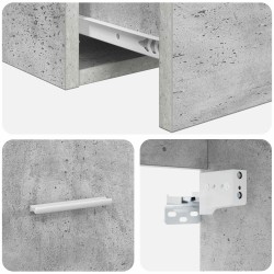 Vanité de lavabo mural Gris béton 49,5 x 41 x 62,5 cm 634249634249