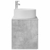 Vanité de lavabo mural Gris béton 49,5 x 44,5 x 65,5 cm 634250634250